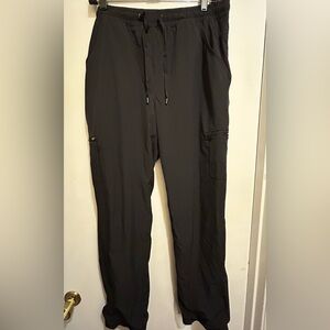 Eddie Bauer Like New Women’s Black Fleece Lined Drawstring Joggers, Sz 12